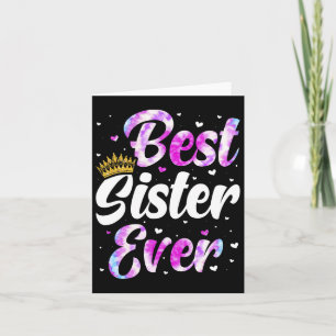 Sister Apparel Mütter Tag für die beste Schwester Karte