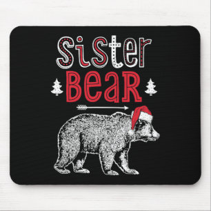 Sister Bar Christmas Weihnachtsfamilie Matching Pa Mousepad