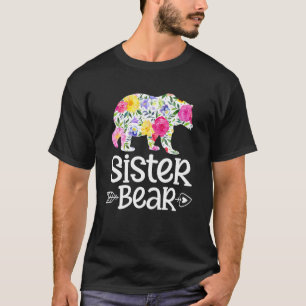 Sister Bären Mama Oma Floral Happy Mother Day T-Shirt