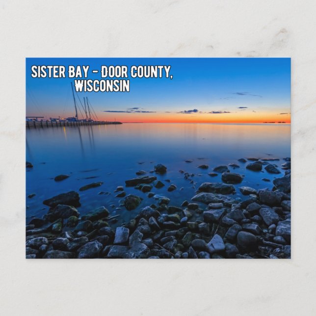 Sister Bay Door Landkreis Wisconsin Postkarte (Vorderseite)