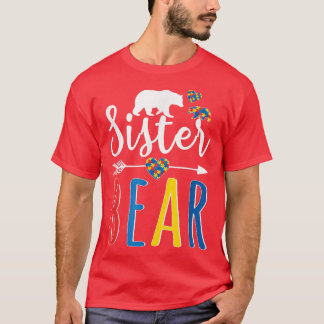 Sister Bear Autismus Awareness Shirt Liebe Support