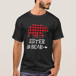 Sister Bear Christmas Pajama Red Kariert Buffalo F T-Shirt