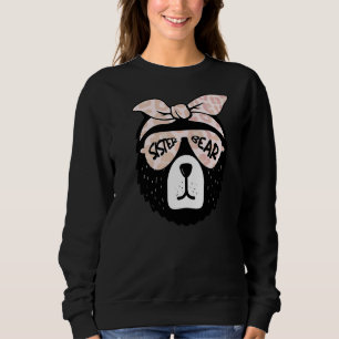 Sister Bear Face Sonnenbrille Mutter Mama Mommy Mo Sweatshirt