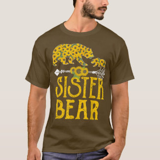 Sister Bear Family Sunflower Lover T-Shirt