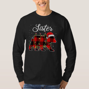 Sister Bear Red Buffalo Kariert Sister Bear Pajama T-Shirt