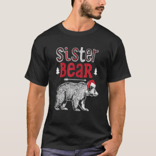 Sister Bear Weihnachtsmann Familie Matching Pajama T-Shirt