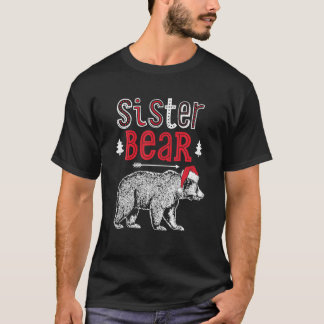Sister Bear Weihnachtsmann Familie Matching Pajama T-Shirt