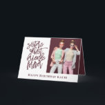 Sister Best Friend Forever Foto burgundday Karte<br><div class="desc">Sister Best Friends Forever Foto Burgundy Text Geburtstag Speziell für Ihre Schwester zu ihrem Geburtstag. Fügen Sie einfach Ihr eigenes Lieblings-Foto von Ihnen und personalisieren Sie Ihren Gruß am unteren und innen.</div>