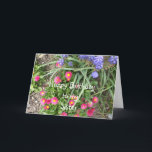 Sister Birthday Blume Bed Karte<br><div class="desc">gemischte Blume</div>