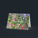 Sister Birthday Blume Bed Karte<br><div class="desc">gemischte Blume</div>