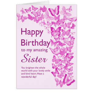 Sister Birthday Butterflies