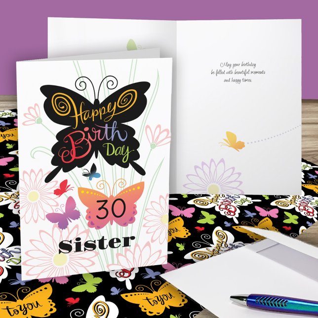 Sister Birthday Card Karte (Von Creator hochgeladen)