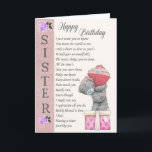 Sister Birthday Card Karte<br><div class="desc">Neues Design von uns Warum nicht lass deine Schwester wissen,  dass du sie mit dieser schönen Karte Liebe</div>