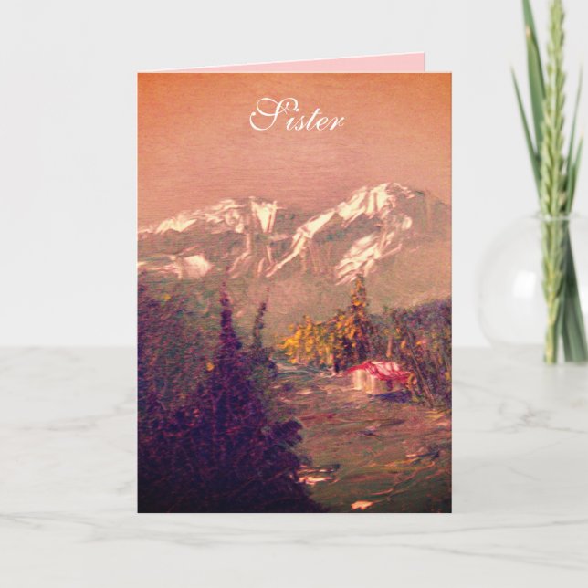 Sister Birthday Card Karte (Vorderseite)