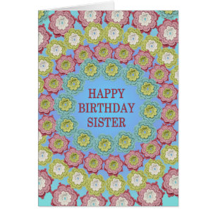 Sister Birthday Crochet Blume