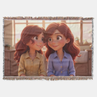 Sister Bond – Beautiful Sisters Illustration Art Decke