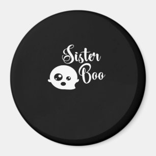 Sister Boo Halloween Magnet