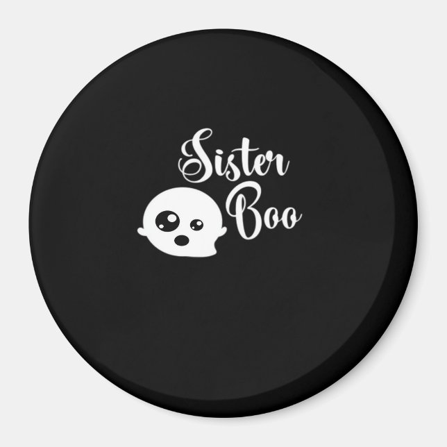 Sister Boo Halloween Magnet (Vorne)