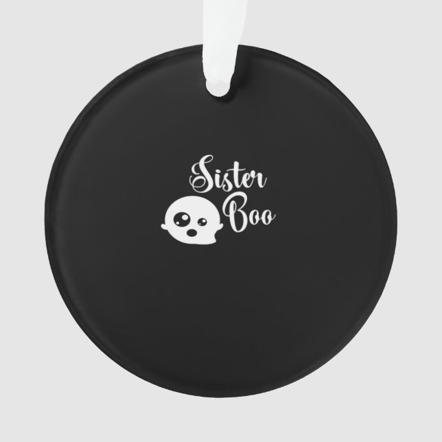 Sister Boo Halloween Ornament (Vorderseite)
