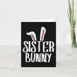Sister Bunny Oars Niedlich Osterfamilie Matching G Karte