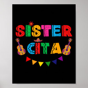 Sister Cita Cinco De Mayo Mexican Party Fiesta Wom Poster