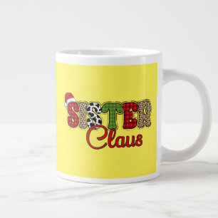 Sister Claus - Weihnachtsdesigns Jumbo-Tasse