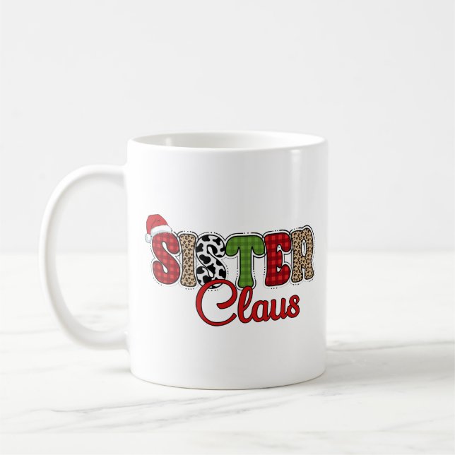 Sister Claus - Weihnachtsdesigns Kaffeetasse (Links)