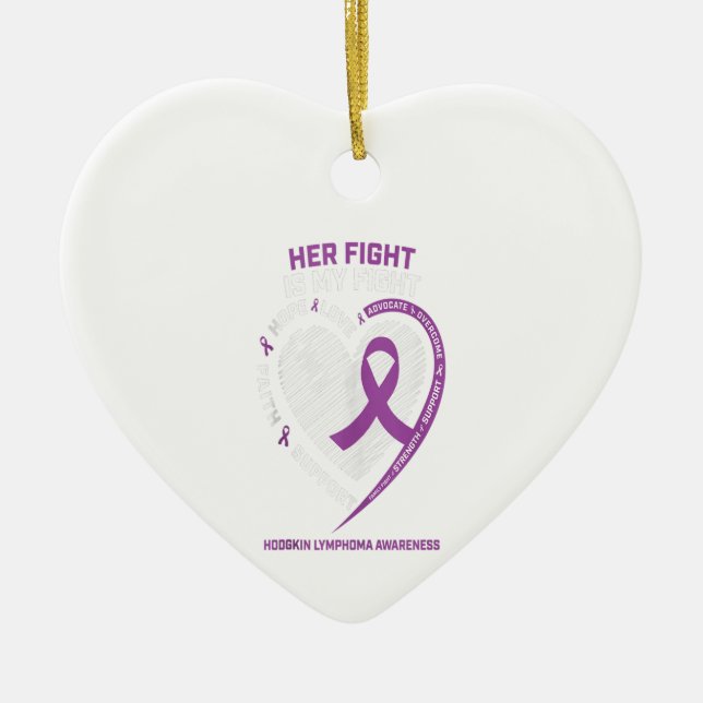 Sister Daughter Grandtochter Hodgkins Lymphoma Keramik Ornament (Vorne)
