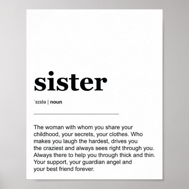 Sister-Definition Poster (Vorne)