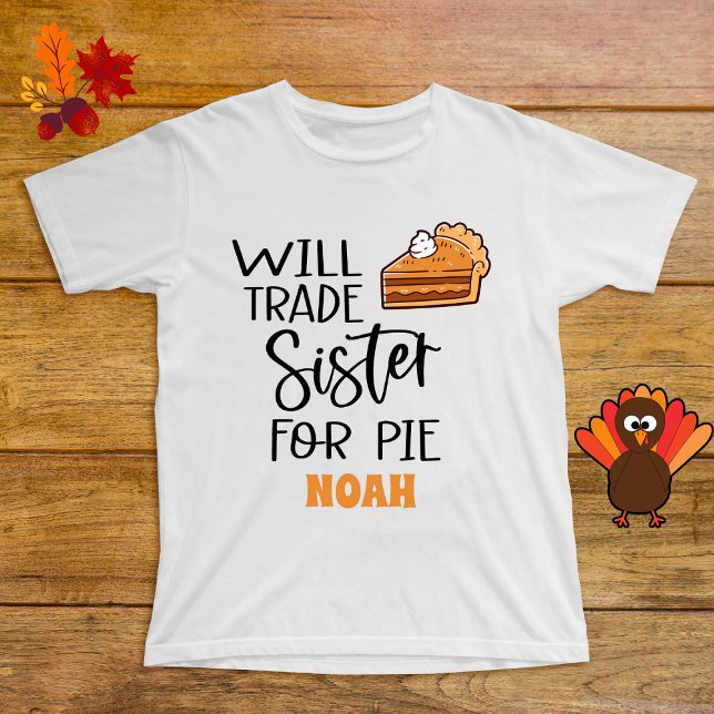 Sister Erntedank Pie Name Funny Baby T-shirt (Von Creator hochgeladen)