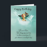 Sister Fairy Birthday Card With Doves Karte<br><div class="desc">Sister Fairy Birthday Card With Doves</div>