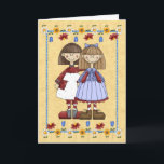 Sister Friendship Birthday Card Karte<br><div class="desc">Say Happy Birthday mit dieser niedlichen Karte aus der Cozy Country Collection unter www.zazzle.com/RanchLady* >>> CUSTOMIZABLE Design:  ändern Sie jede Grafik oder Text und fügen Sie Ihre eigene Nachricht hinzu!</div>