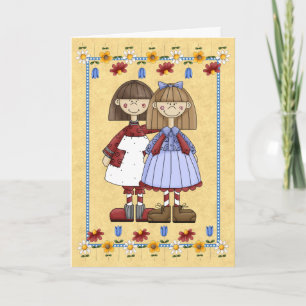 Sister Friendship Birthday Card Karte
