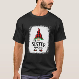Sister Gnome Buffalo Kariert Matching Christmas Pa T-Shirt