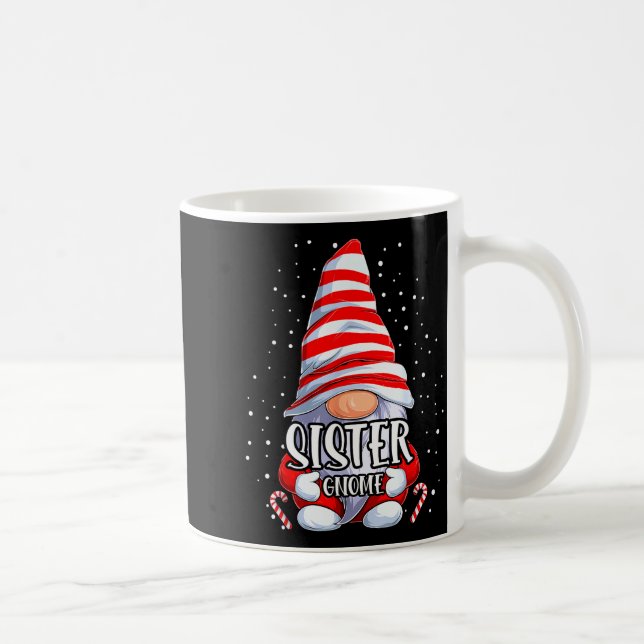 Sister Gnome Christmas Pajamas Matching Family Gro Kaffeetasse (Rechts)