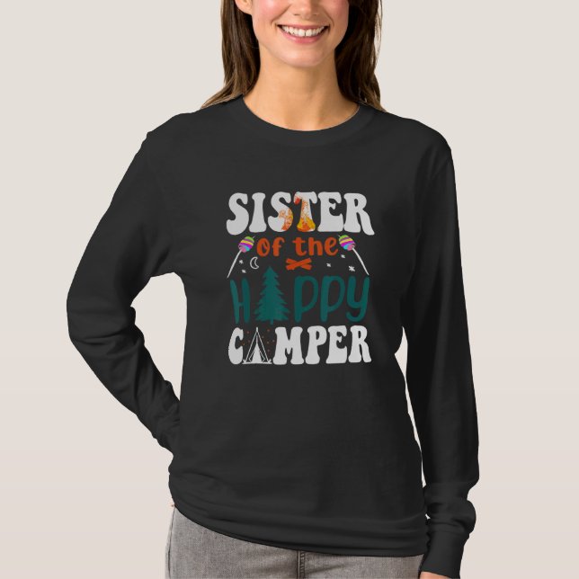 Sister Happy Camper Vater des Happy Camper Campin T-Shirt (Vorderseite)