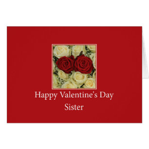 Sister Happy Valentine's Day Rose