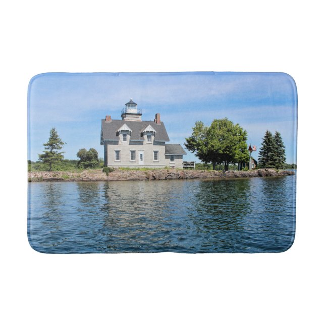 Sister Islands Lighthouse, 1.000 Inseln New York Badematte (Vorderseite)