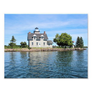 Sister Islands Lighthouse, 1.000 Inseln New York Fotodruck