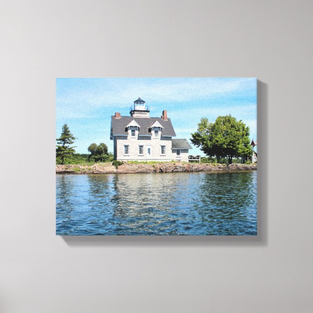 Sister Islands Lighthouse, New York Canvas Print Leinwanddruck (Vorderseite)
