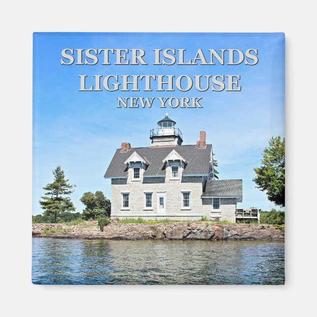 Sister Islands Lighthouse, New York Magnet (Vorne)