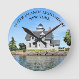 Sister Islands Lighthouse, New York Wall Clock Runde Wanduhr