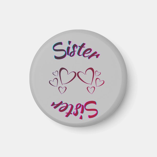 Sister-Liebe Magnet (Vorne)