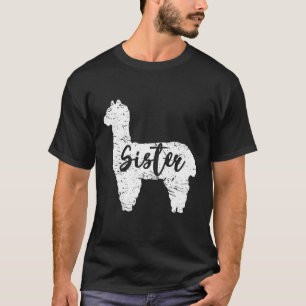 Sister Llama Niedlich Alpaca Animal Lover Llama Lo T-Shirt