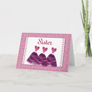 SISTER Matron of Honor Invitation - MAGENTA Gowns Einladung