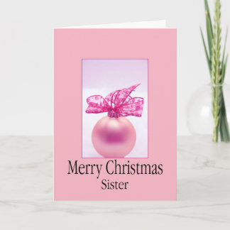 Sister Merry Christmas card Feiertagskarte