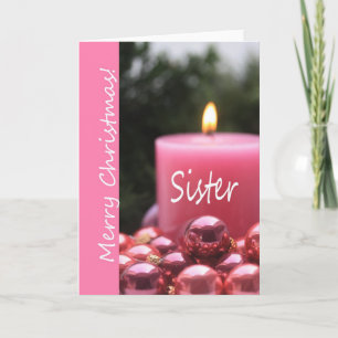 Sister Merry Christmas card Feiertagskarte