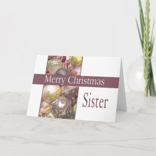 Sister Merry Christmas card Feiertagskarte