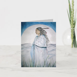 Sister Moon Grußkarte Dankeskarte