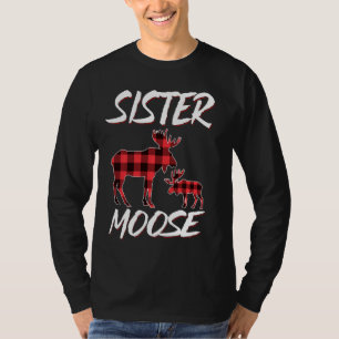 Sister Moose Red Kariert Buffalo Matching Family P T-Shirt